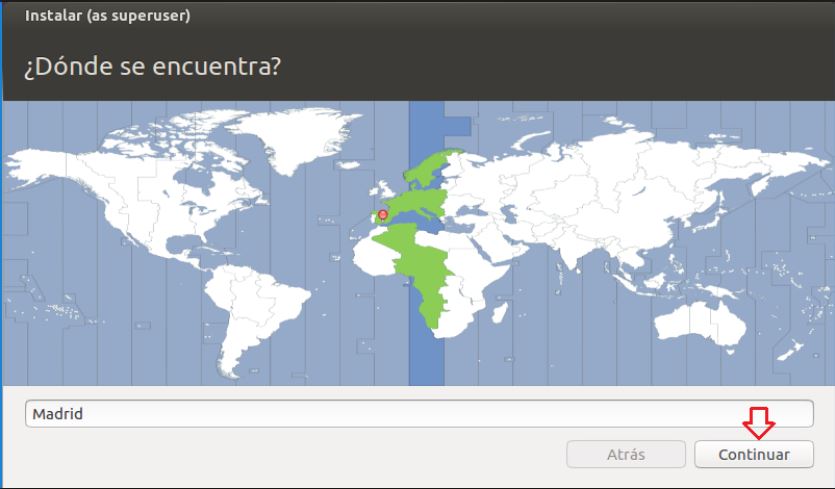 Zona horaria Ubuntu