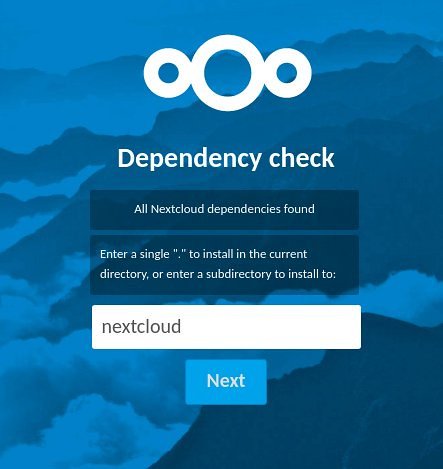 Nextcloud dependency check