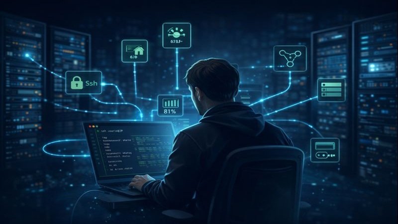 Soporte remoto en Linux con diagnóstico y resolución de fallas en servidores
