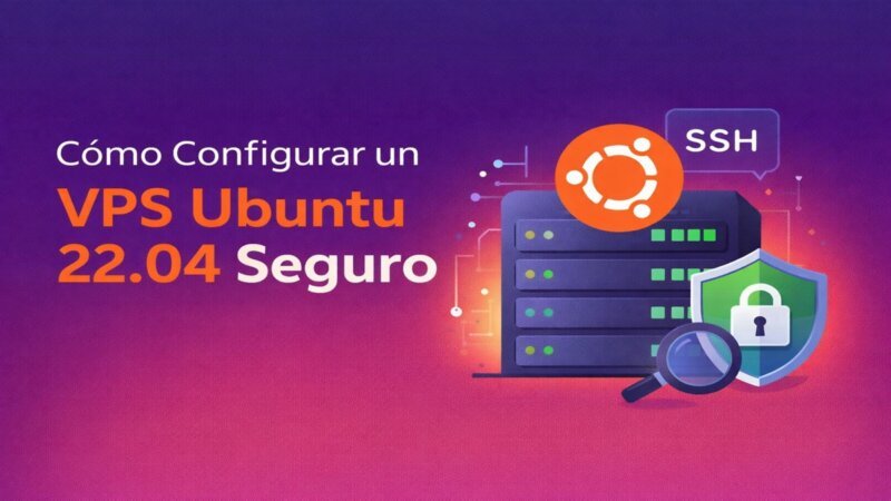 Configuración segura de un VPS Ubuntu 22.04 paso a paso desde cero aplicando medidas de seguridad inicial en servidor recién creado