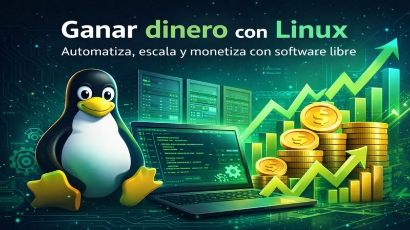 Ganar dinero con Linux usando automatización, servidores y software libre