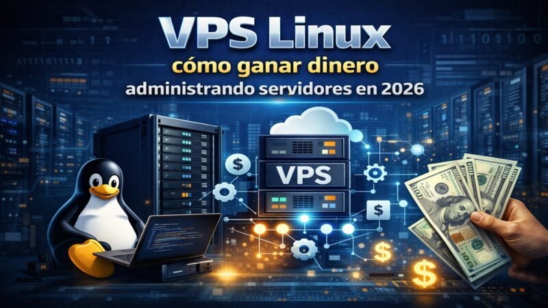 VPS Linux: cómo ganar dinero administrando servidores y servicios profesionales en 2026
