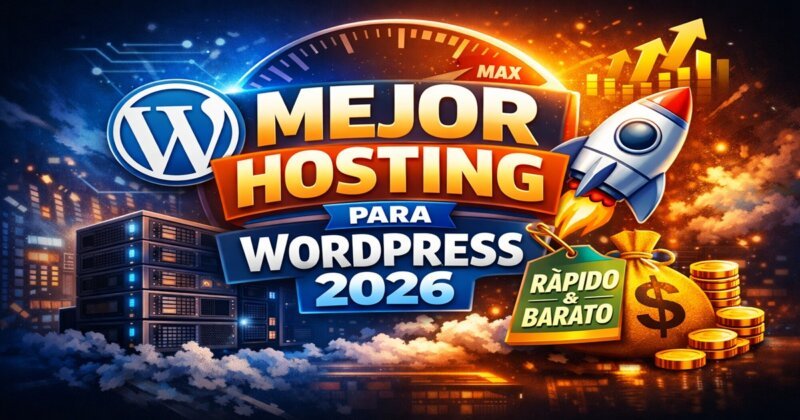 Mejor hosting WordPress 2026 rápido y barato comparativa VPS y hosting compartido